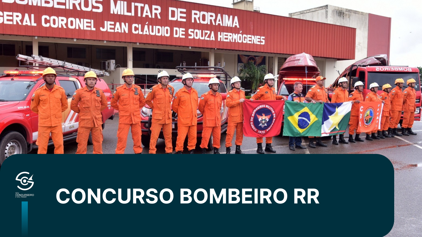 Concurso Bombeiro RR 2026: 300 vagas e banca definida