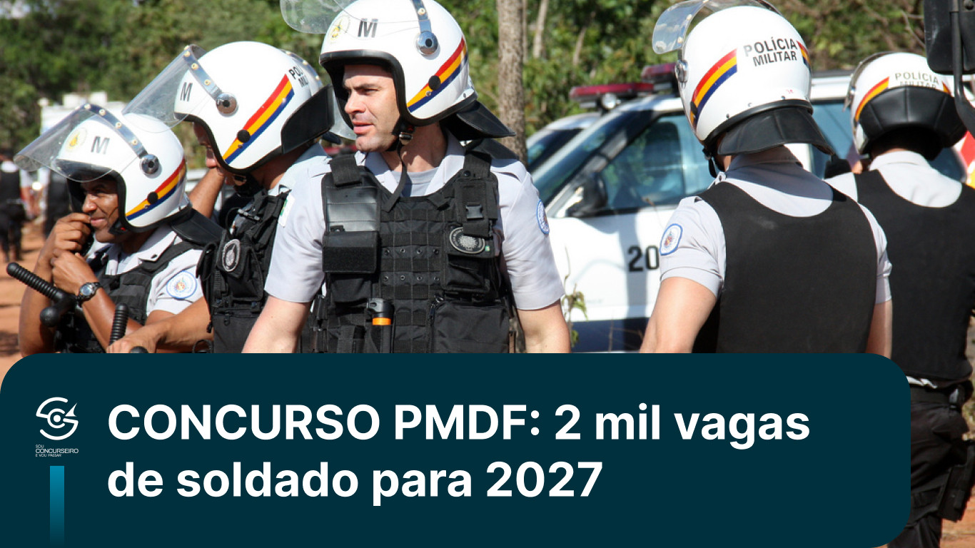 PMDF projeta 2 mil vagas de soldado com entrada prevista para 2027