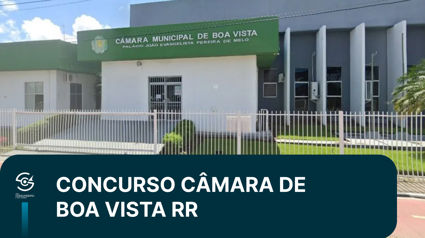 Concurso Câmara de Boa Vista RR 2026: Comissão Formada
